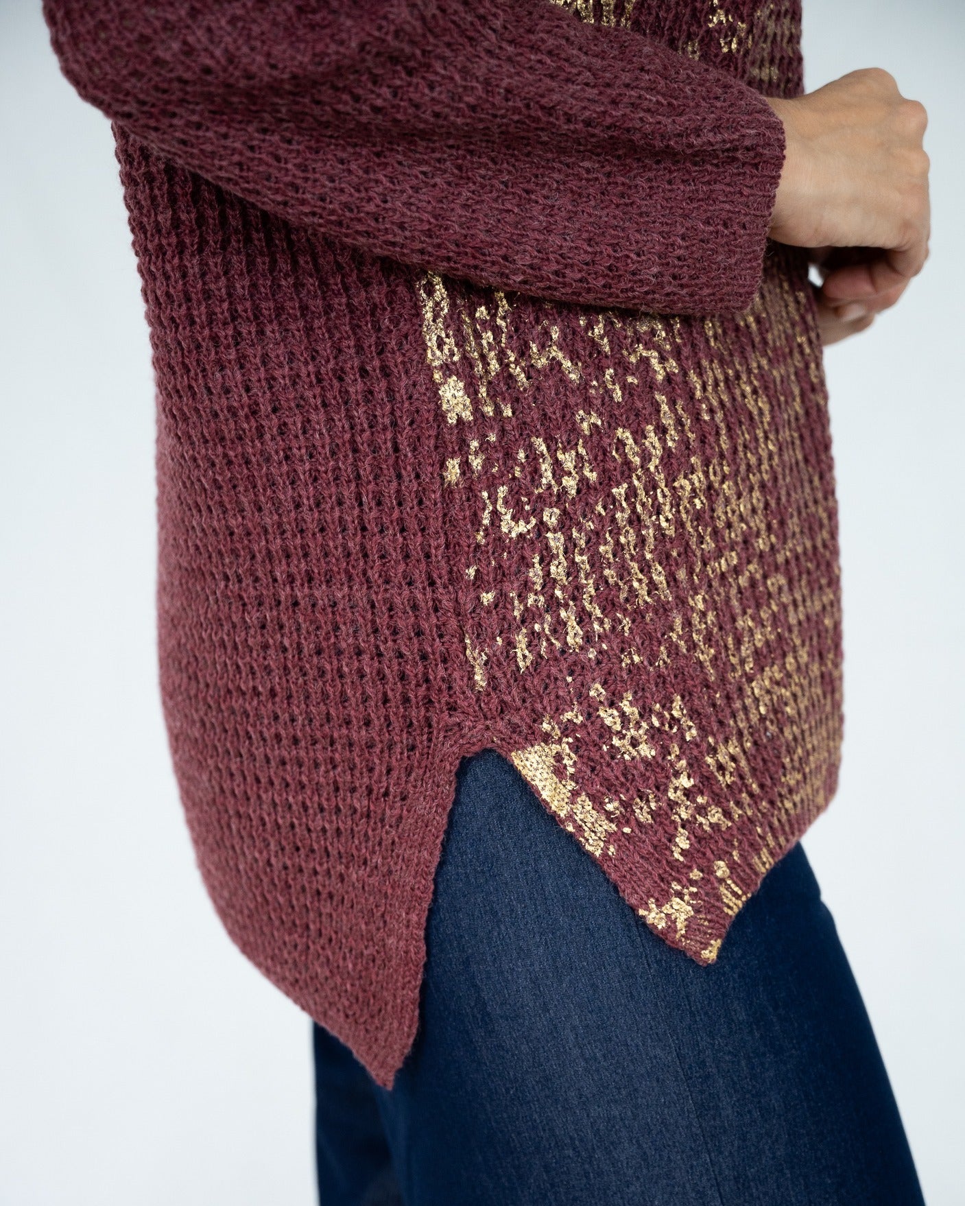 Edie Knit Jumper (Burgundy)