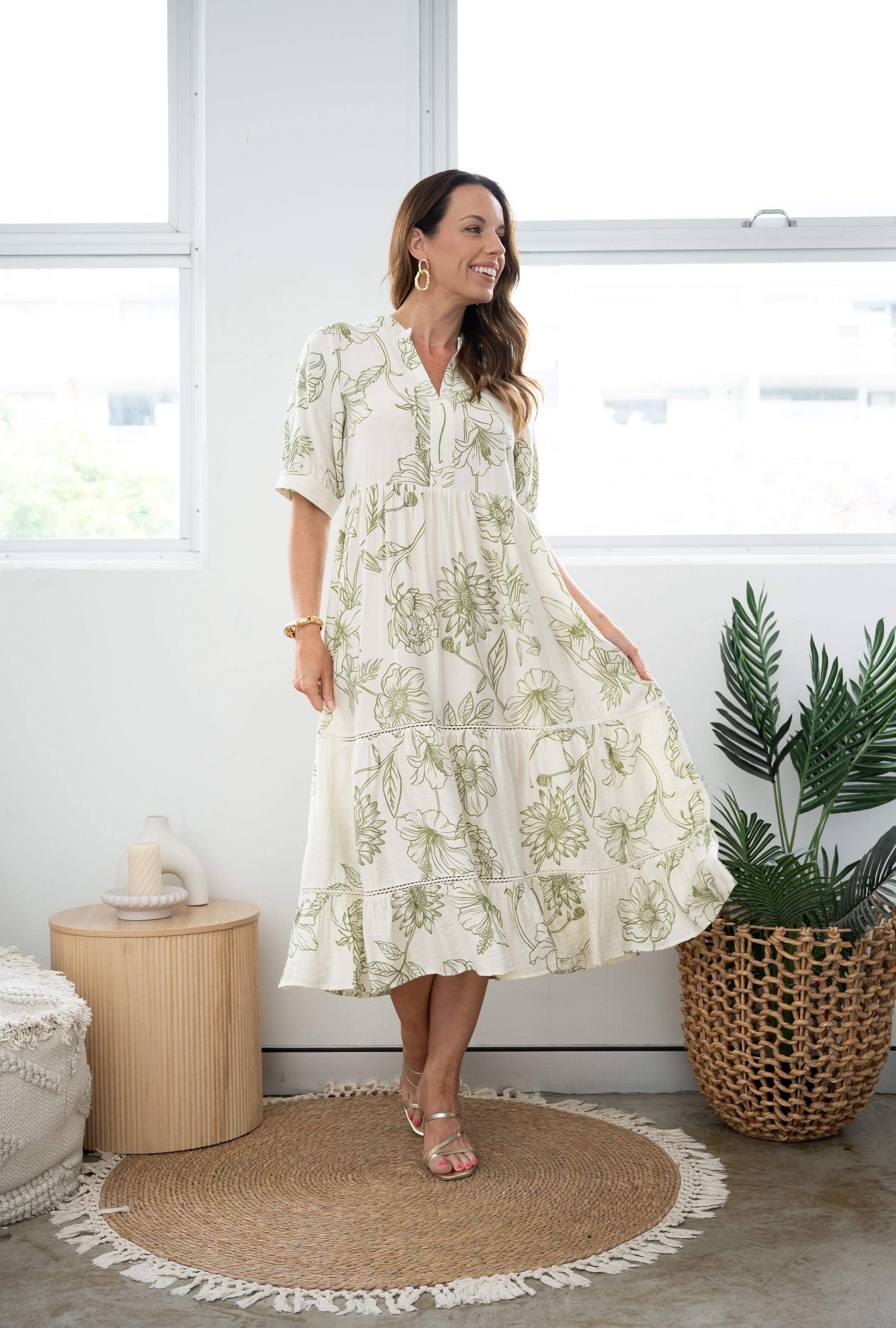 Jodie Dress (Sage)