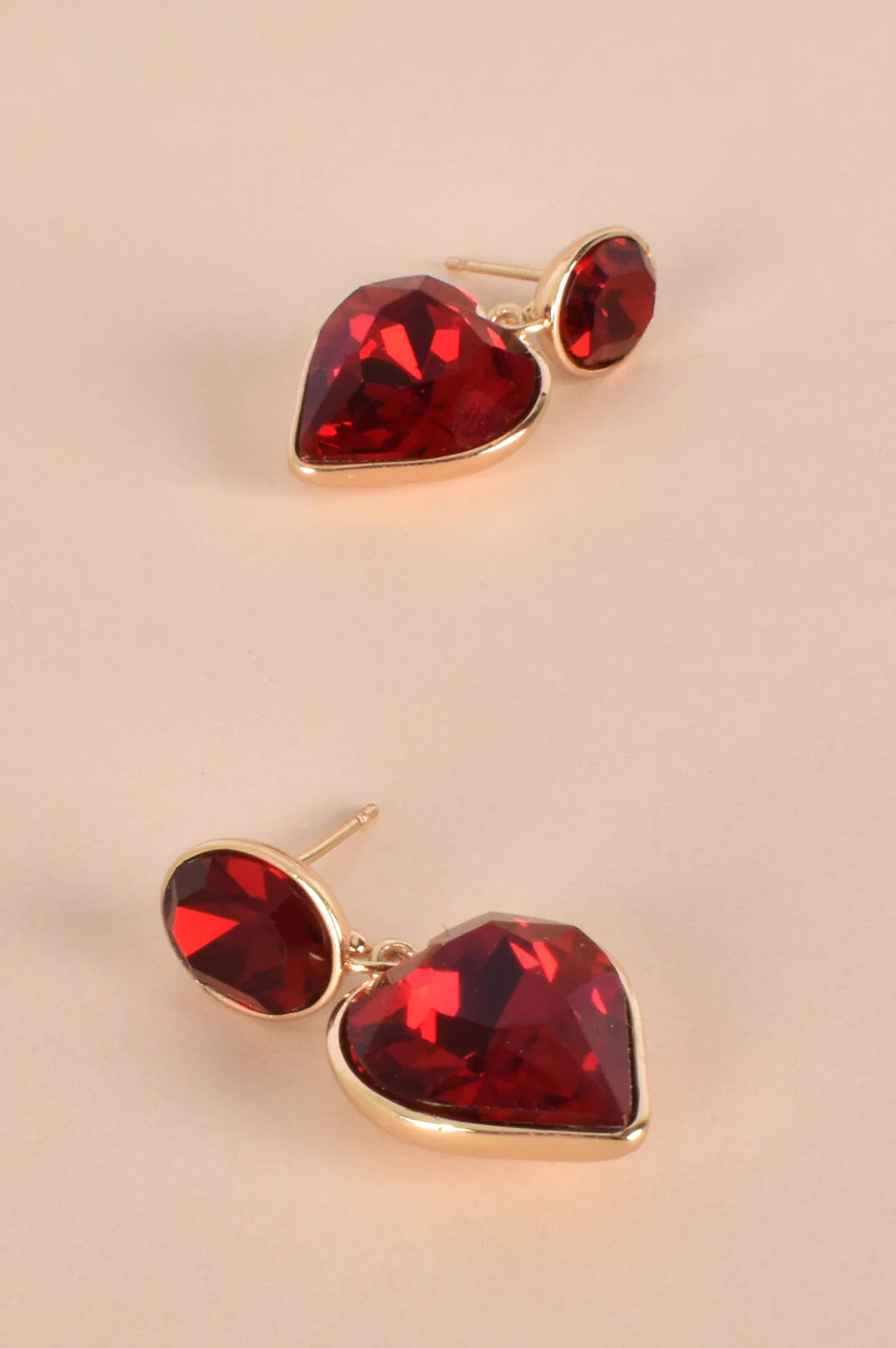 JEWELLED HEART EARRINGS