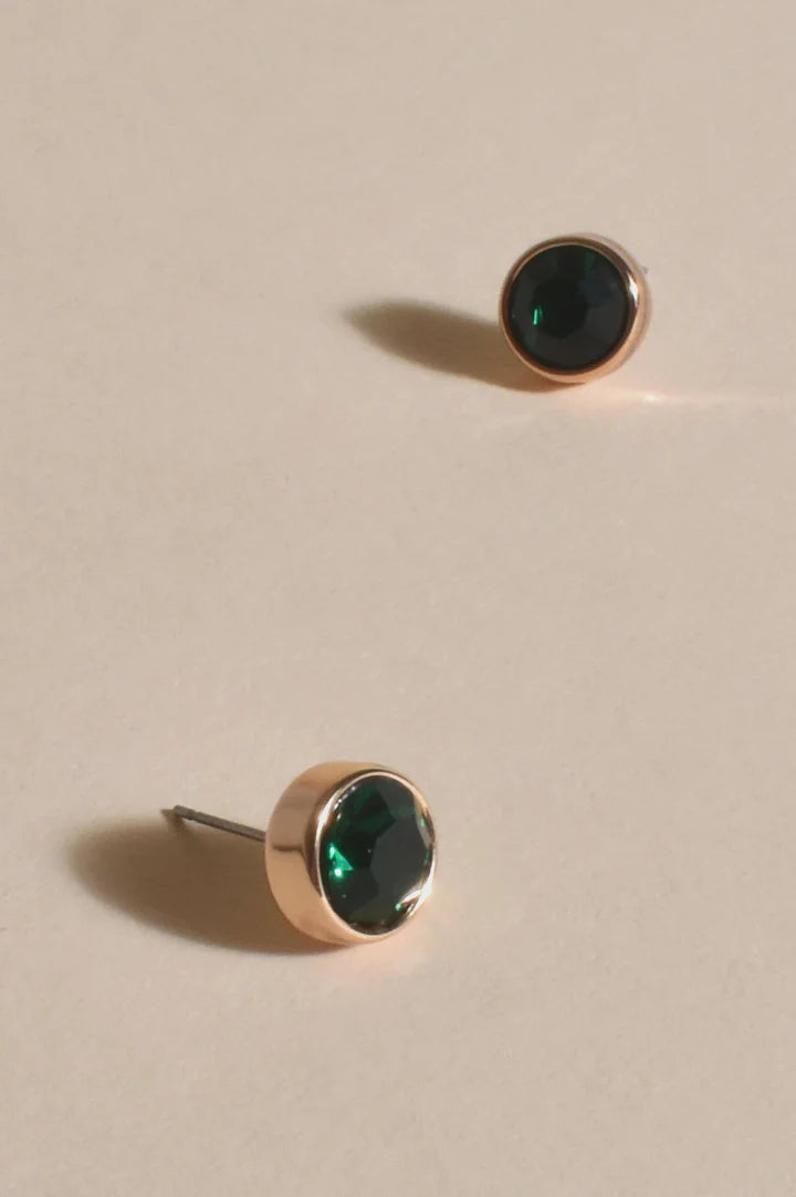 Green Jewel Studs