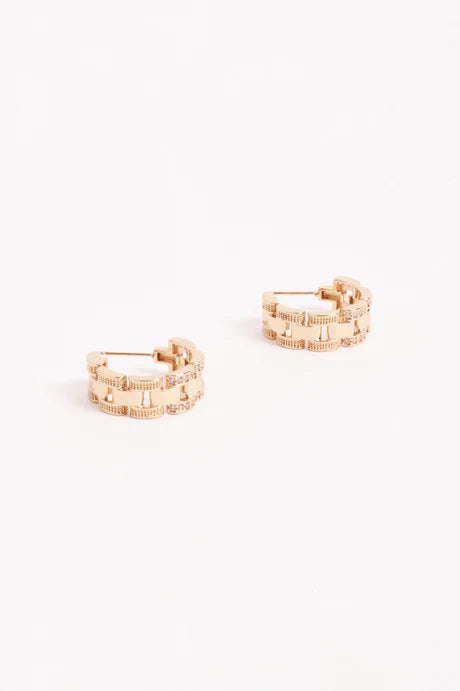 Mini Chain Hoops (Gold)