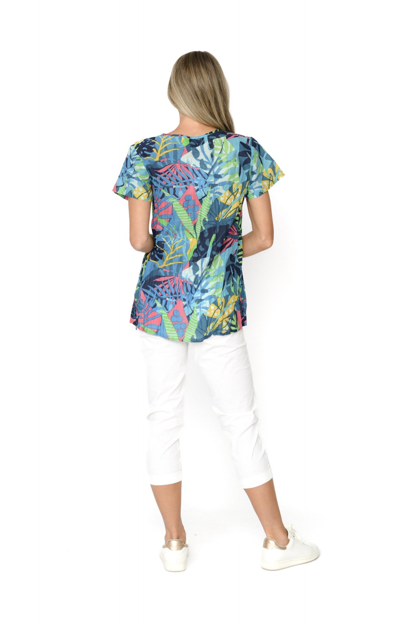 Kayla Blouse (Multi Navy)