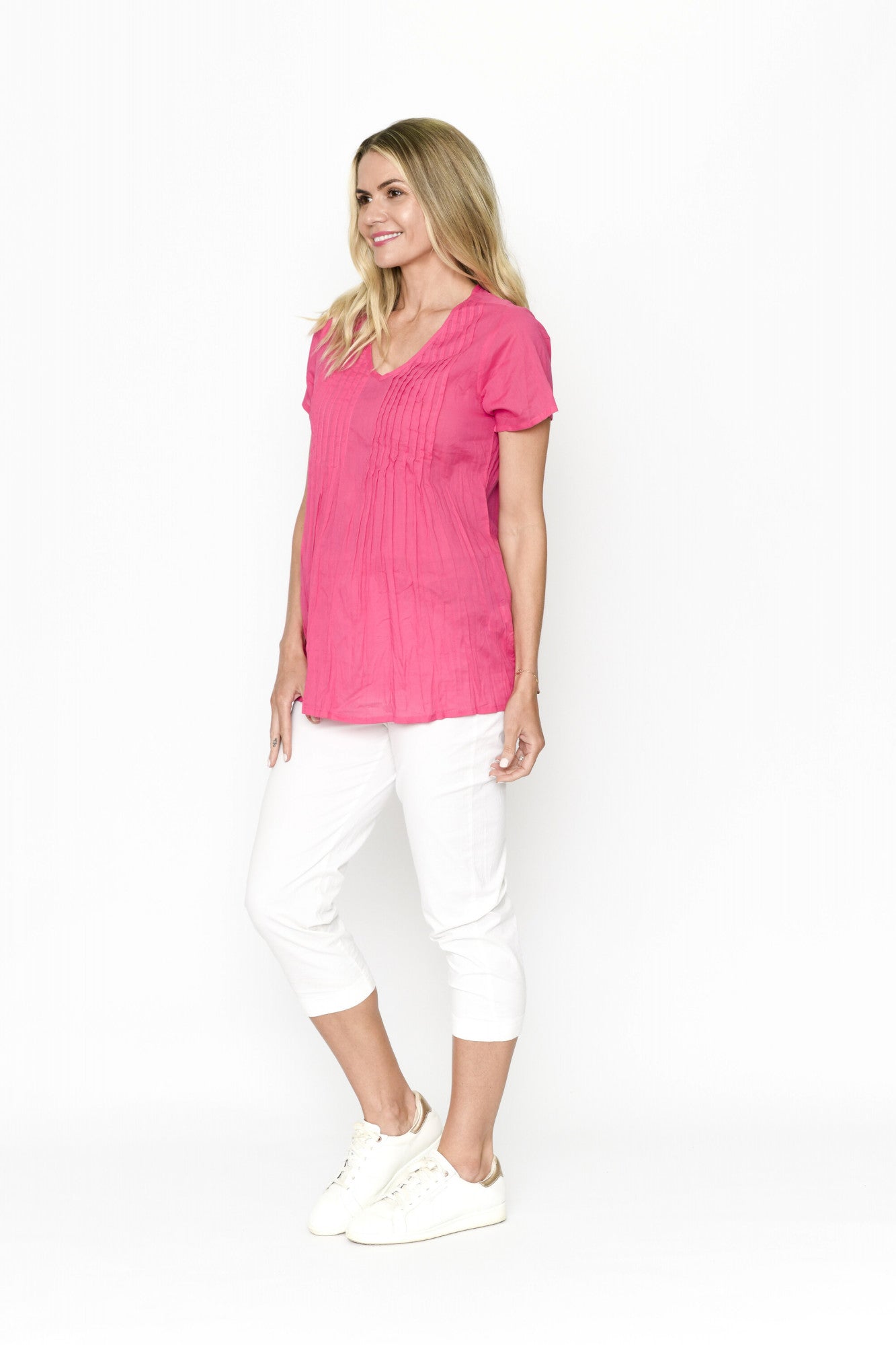 Kayla Blouse (Hot Pink)