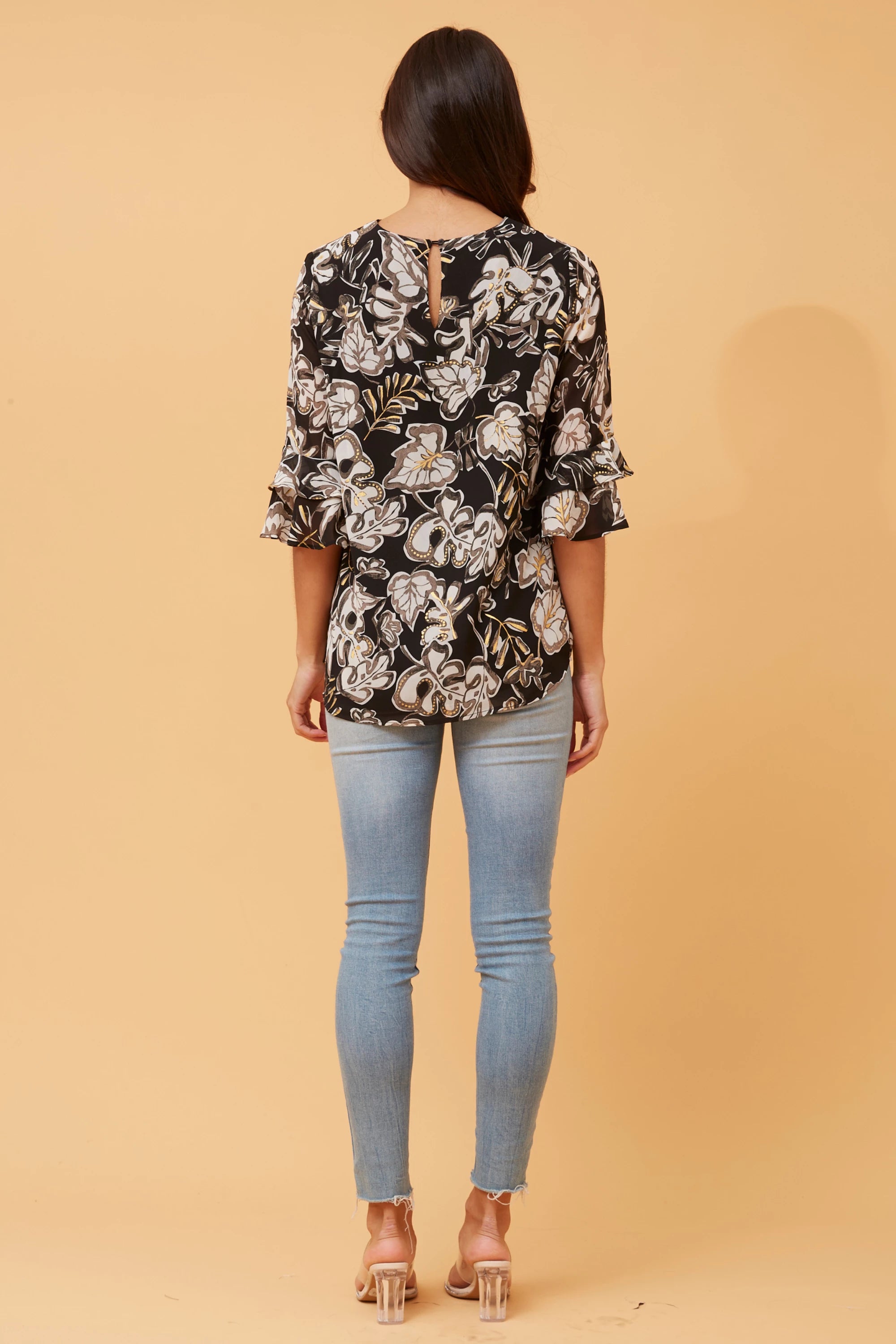 YASMINE BOTANICAL PRINT BLOUSE