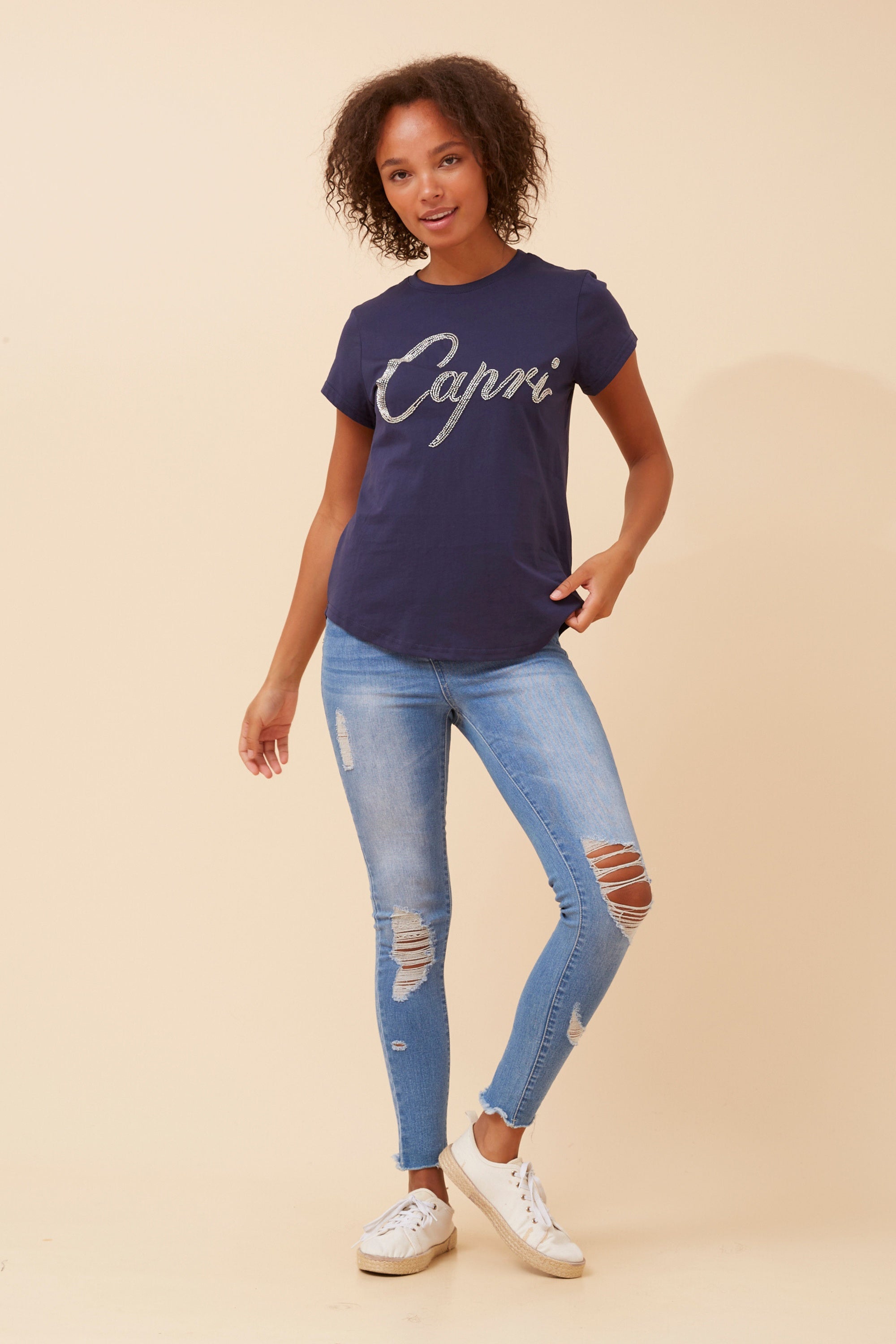 CAPRI TEE (Navy)
