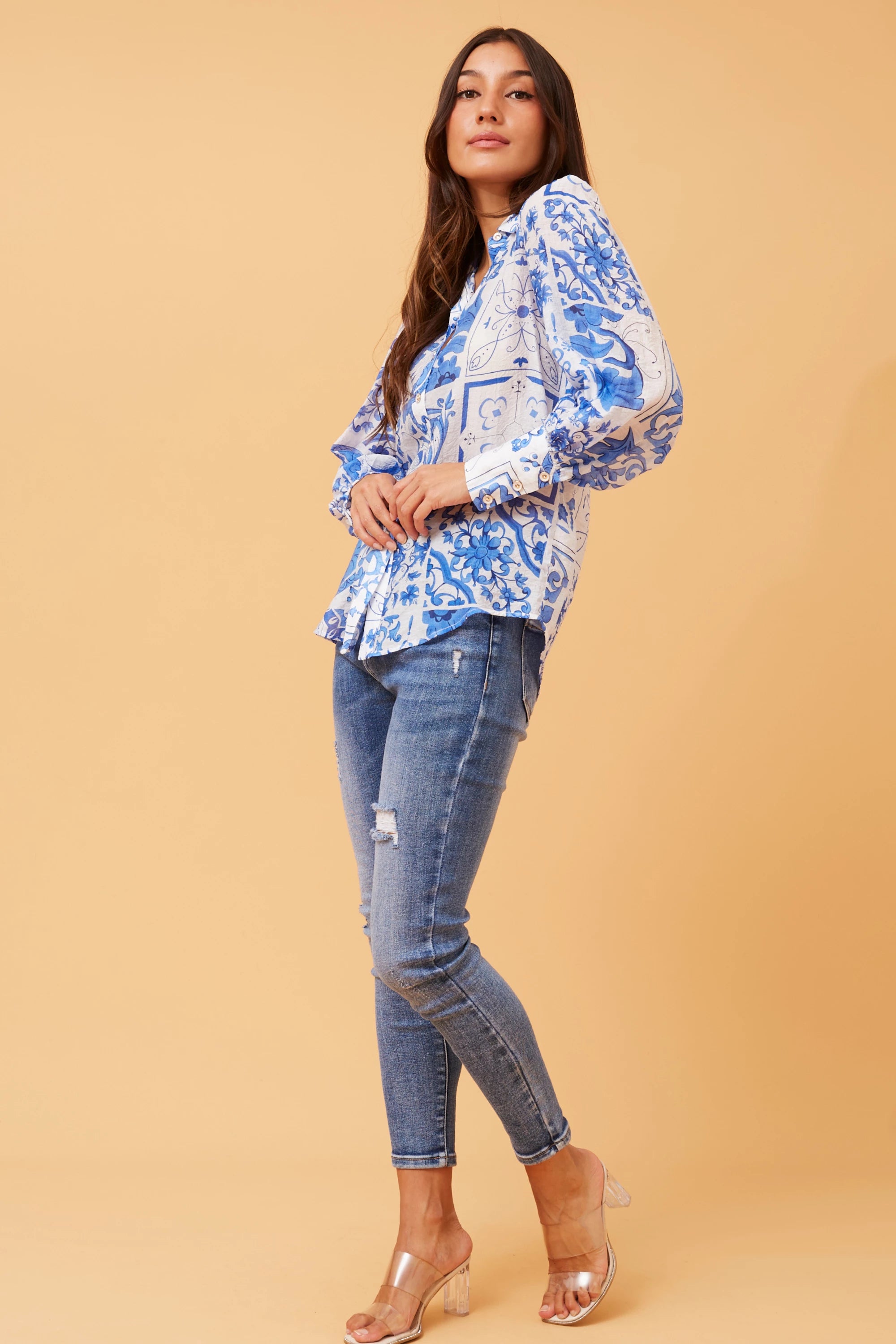 BELLE BALLOON SLEEVE SHIRT