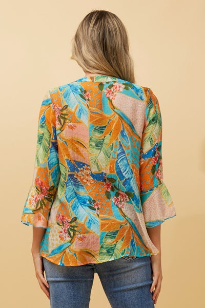 Meghan Top (MULTI ORANGE)