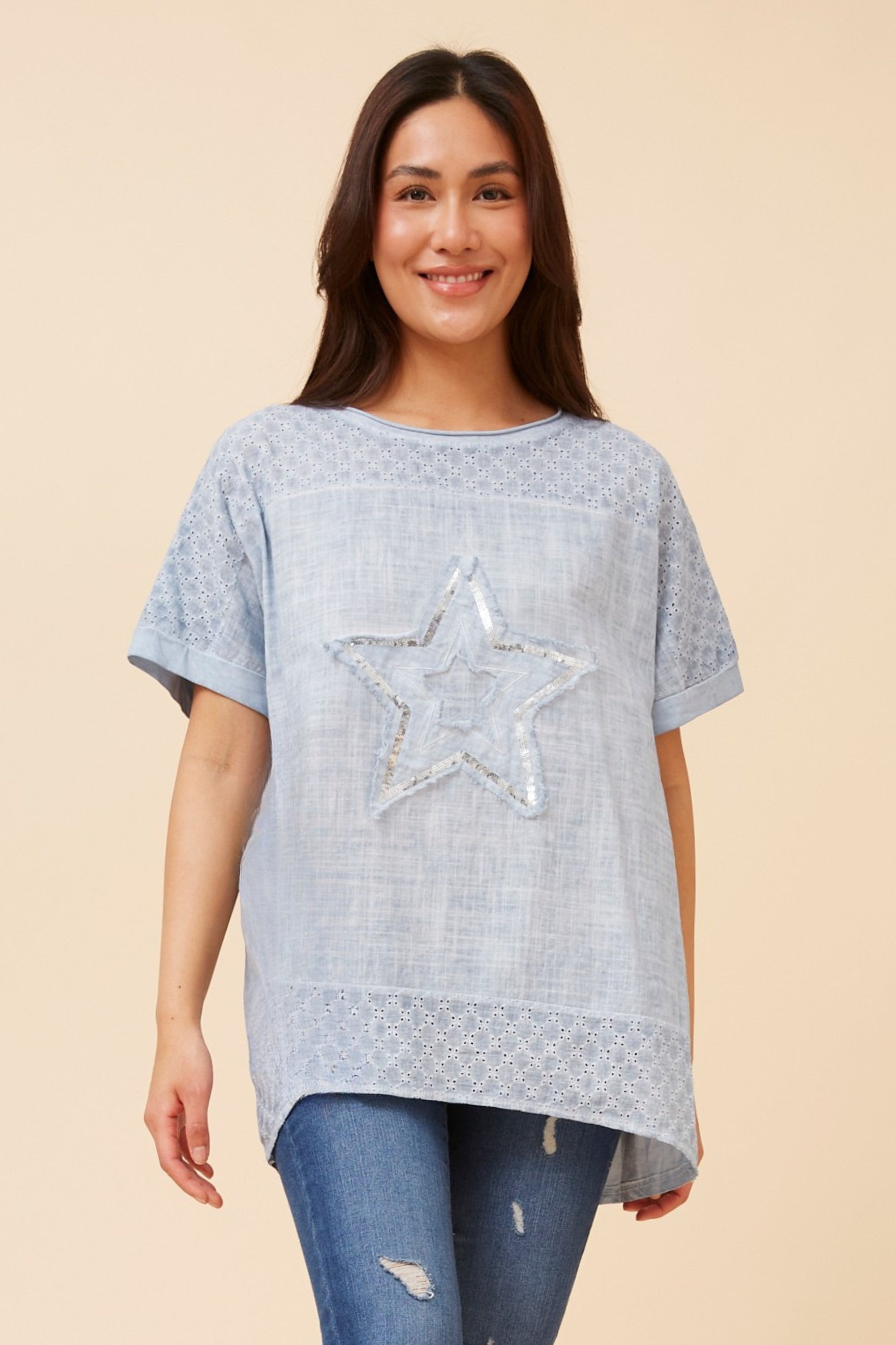 DRAI TOP (LIGHT BLUE)