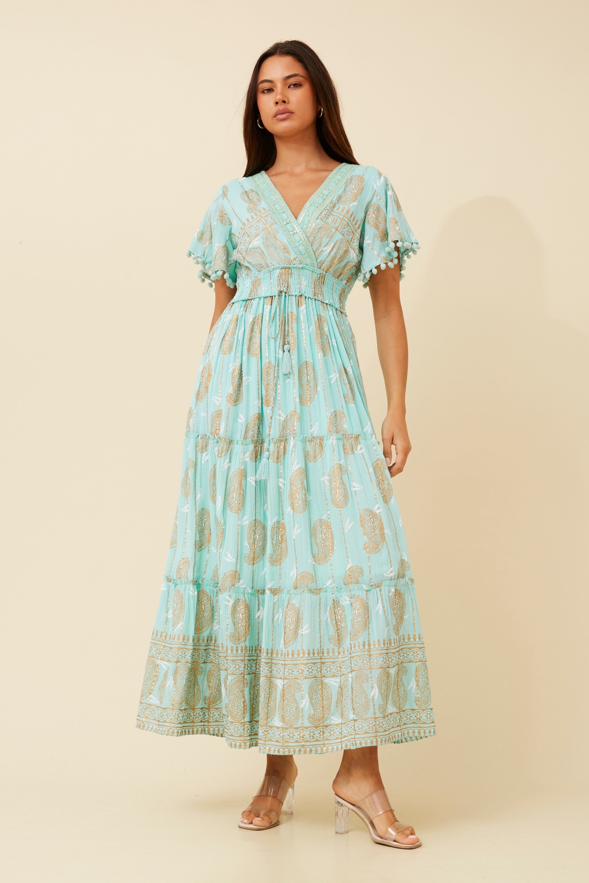 NERITA MAXI DRESS (AQUA)