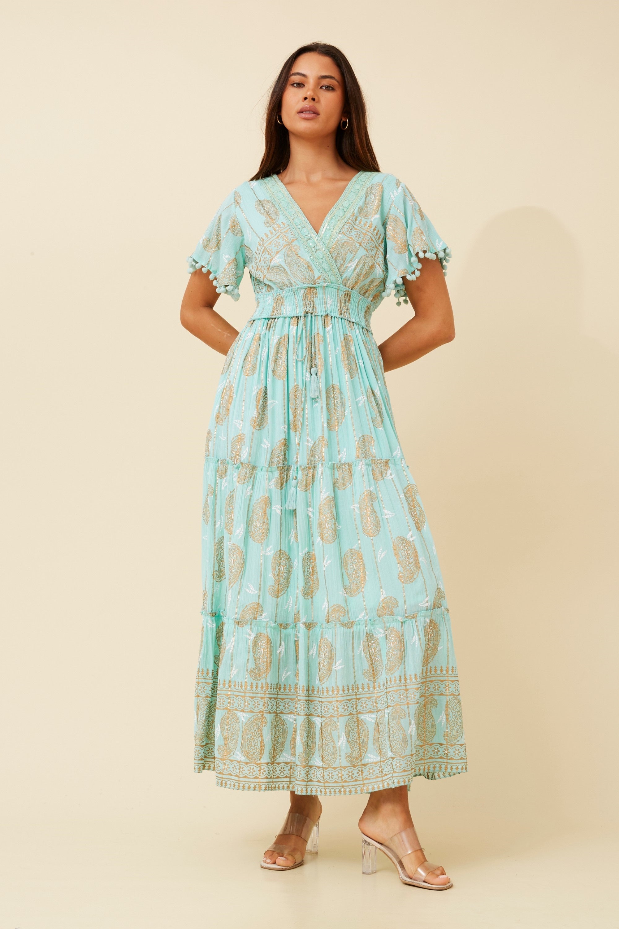 NERITA MAXI DRESS (AQUA)