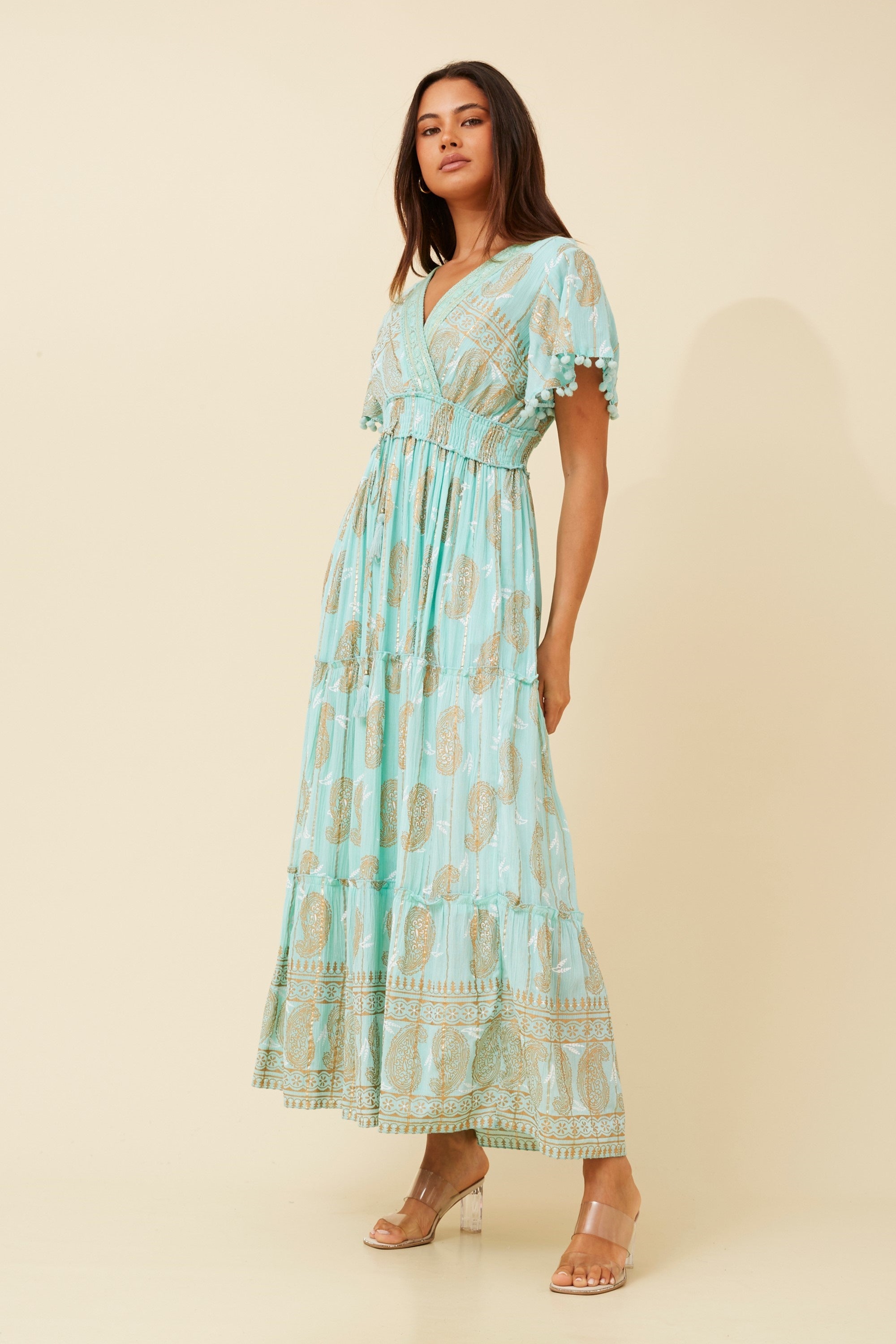 NERITA MAXI DRESS (AQUA)