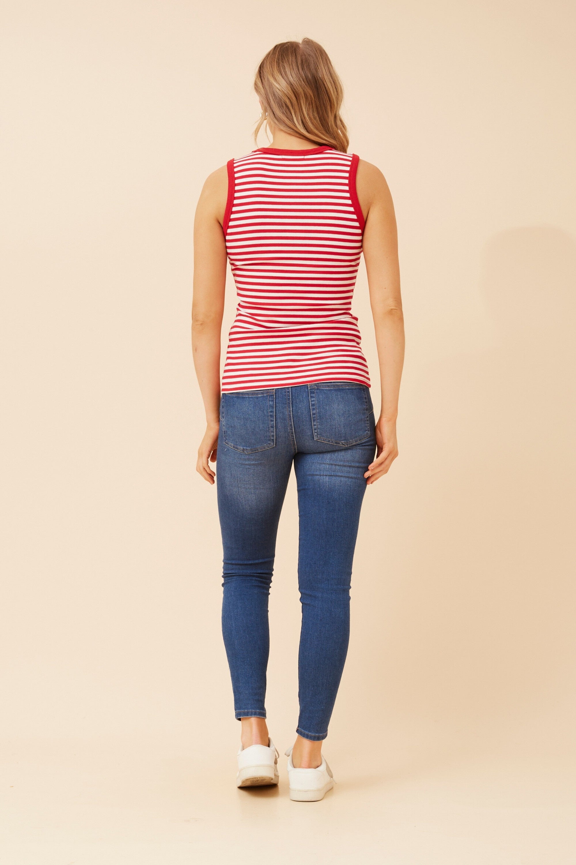 ROSEMARY SINGLET TOP (Red)