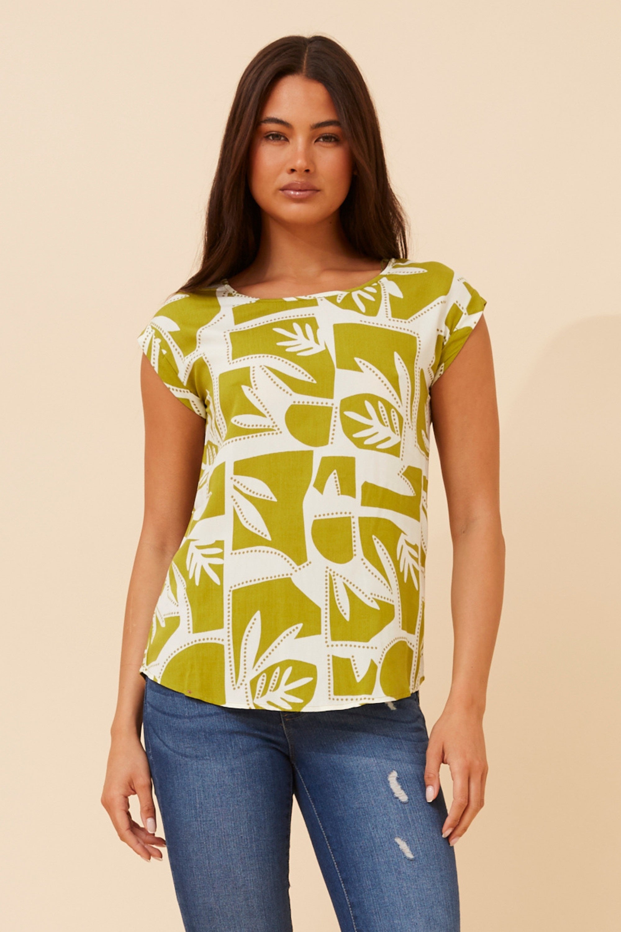 SHELLY TOP (Chartreuse)