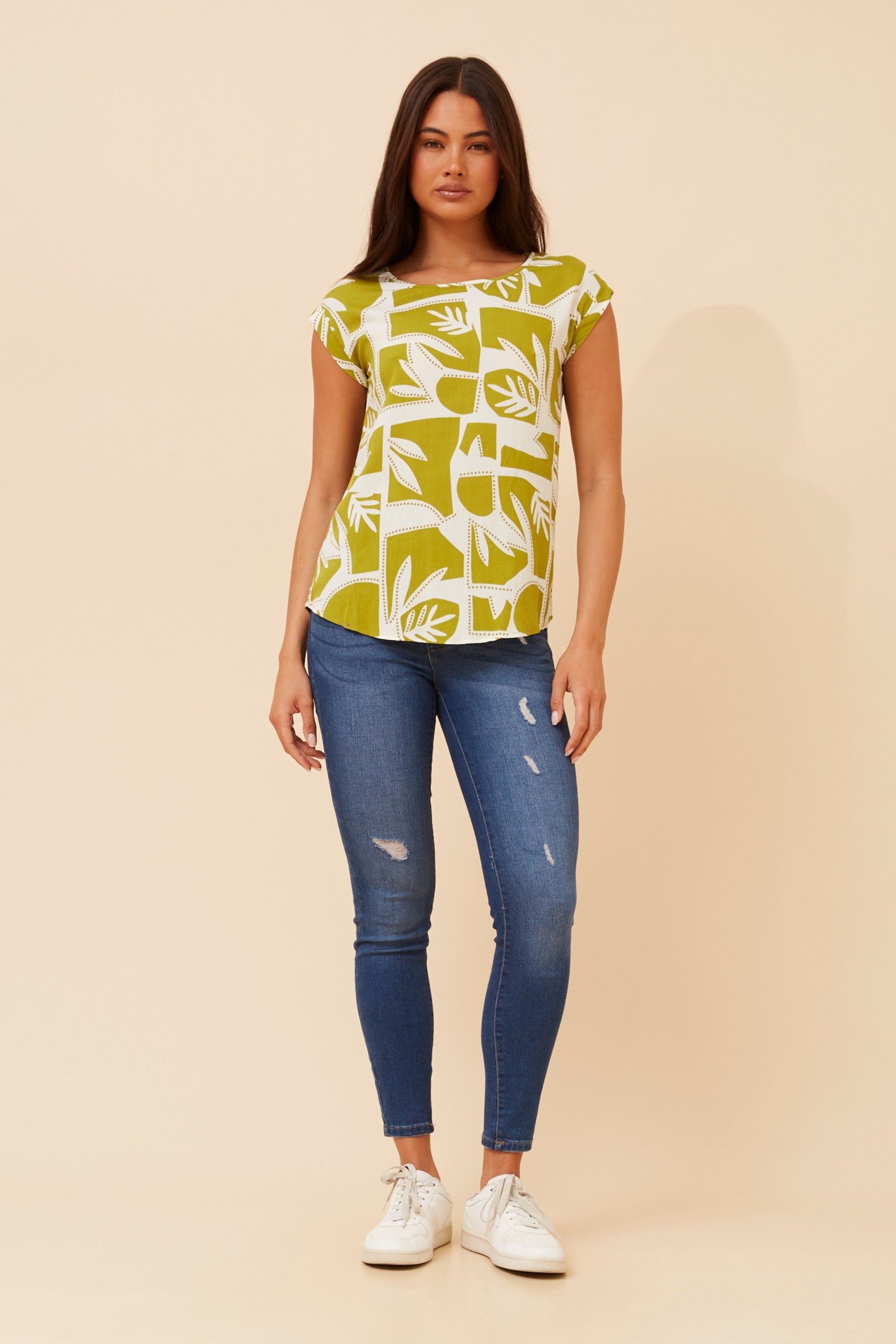 SHELLY TOP (Chartreuse)