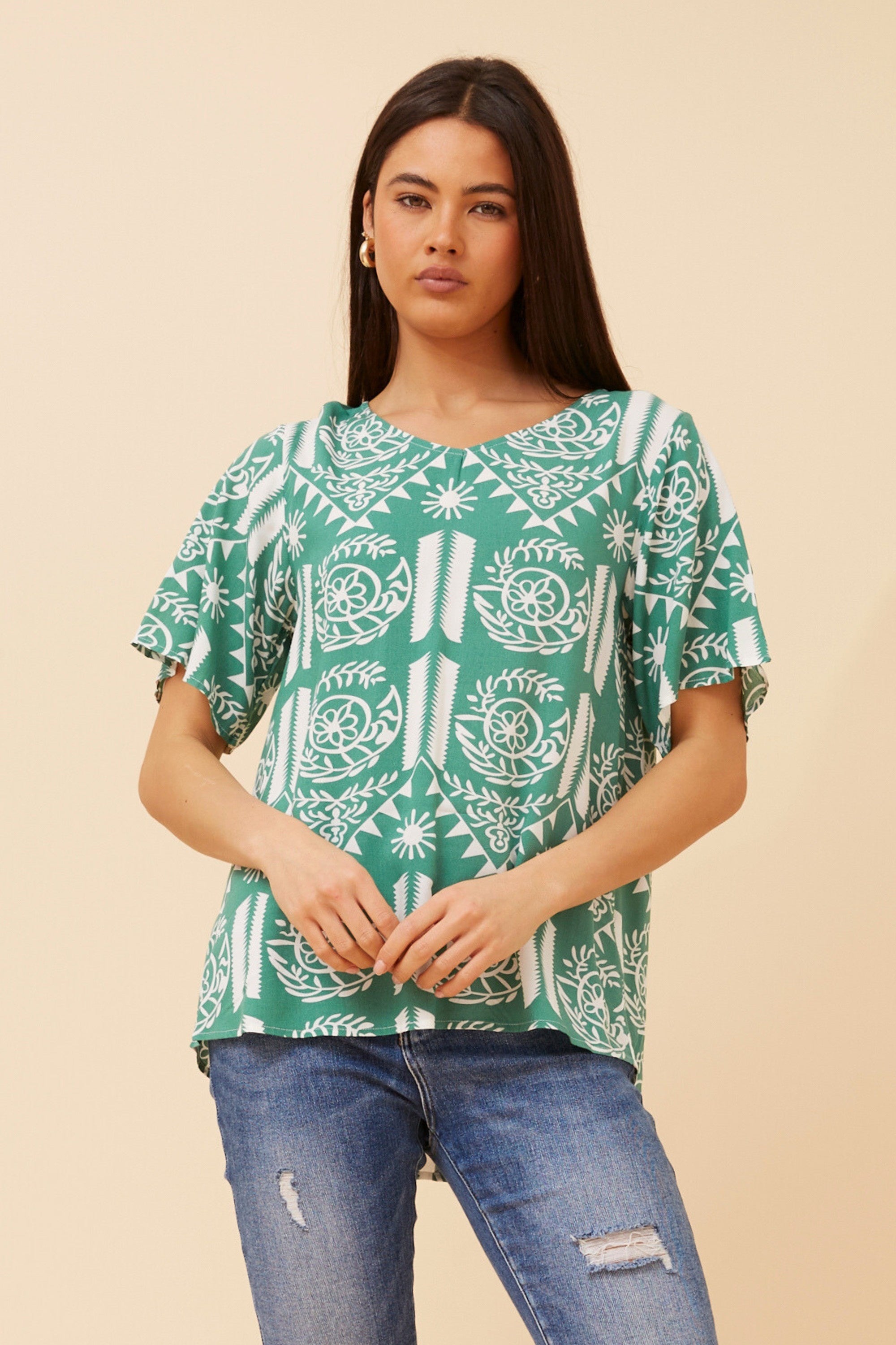 SONIA TOP (GREEN)