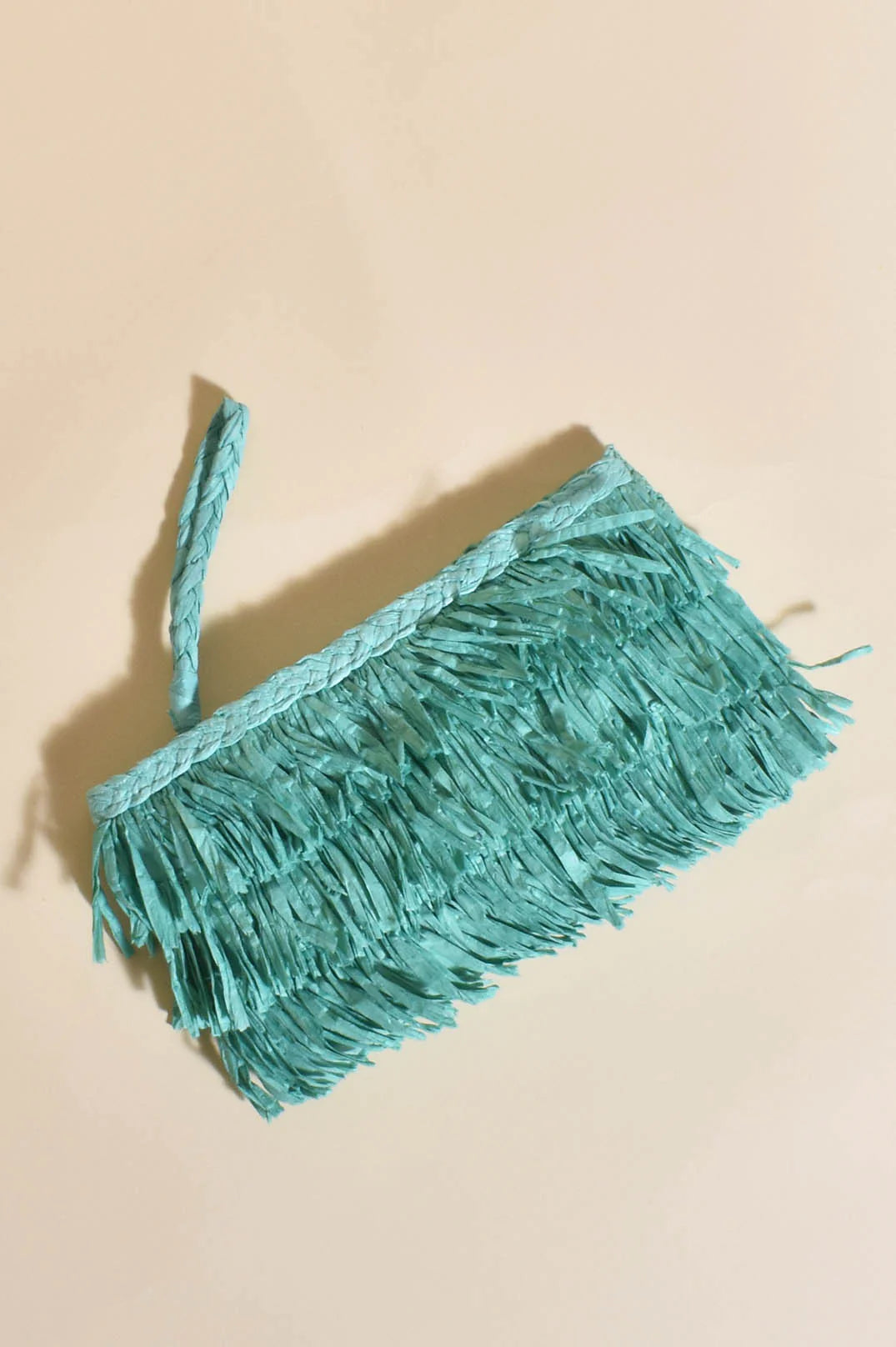 Asha Fringe Front Zip Top Pouch