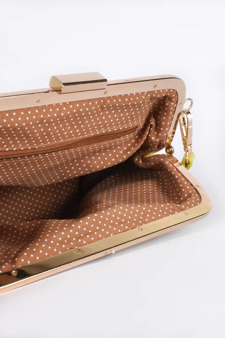 Isabelle Crossbody Bag - Lime/Gold