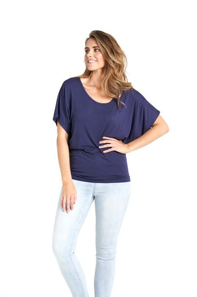 Betty Basics Maui Tee - Navy