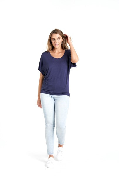 Betty Basics Maui Tee - Navy