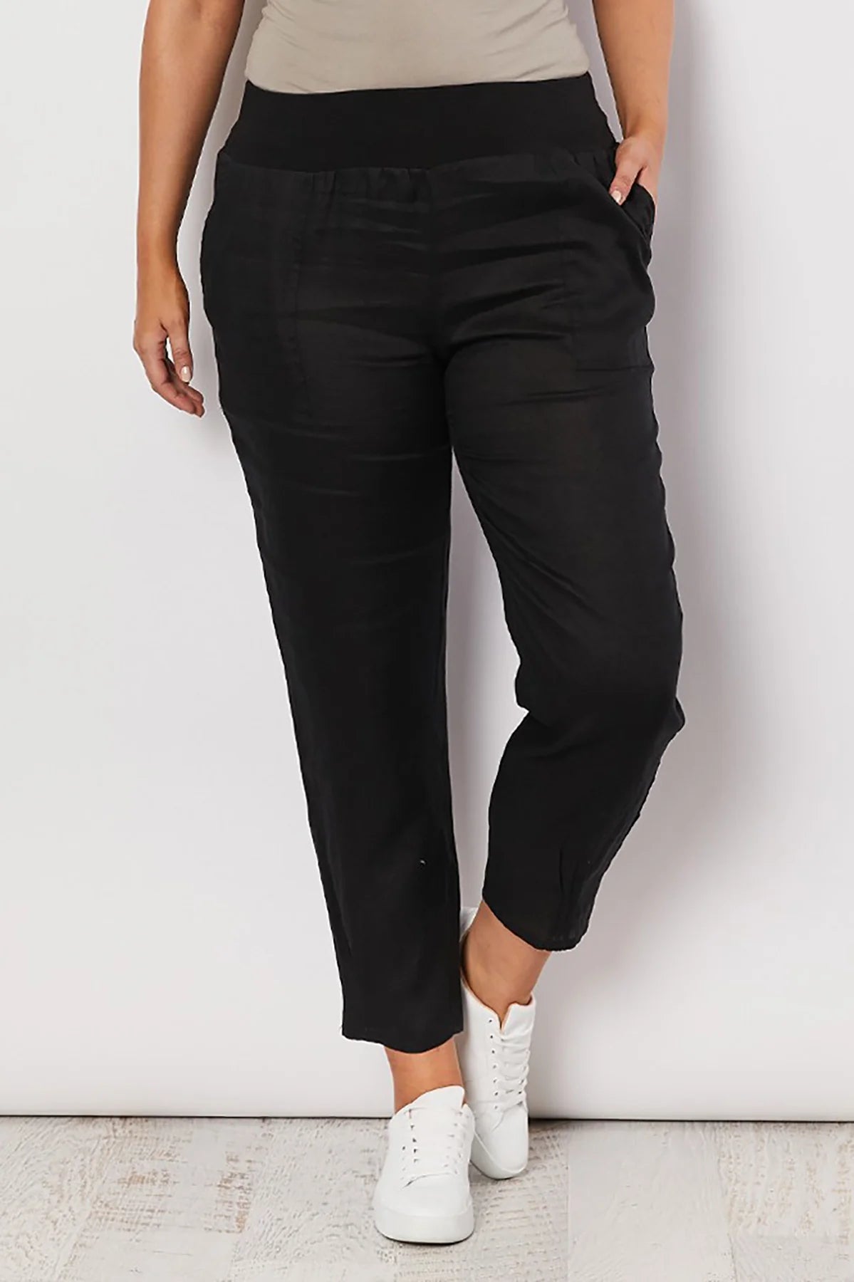 Maci Linen Pants - Black