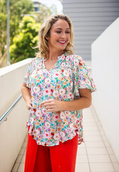 Jane Top (Teal)