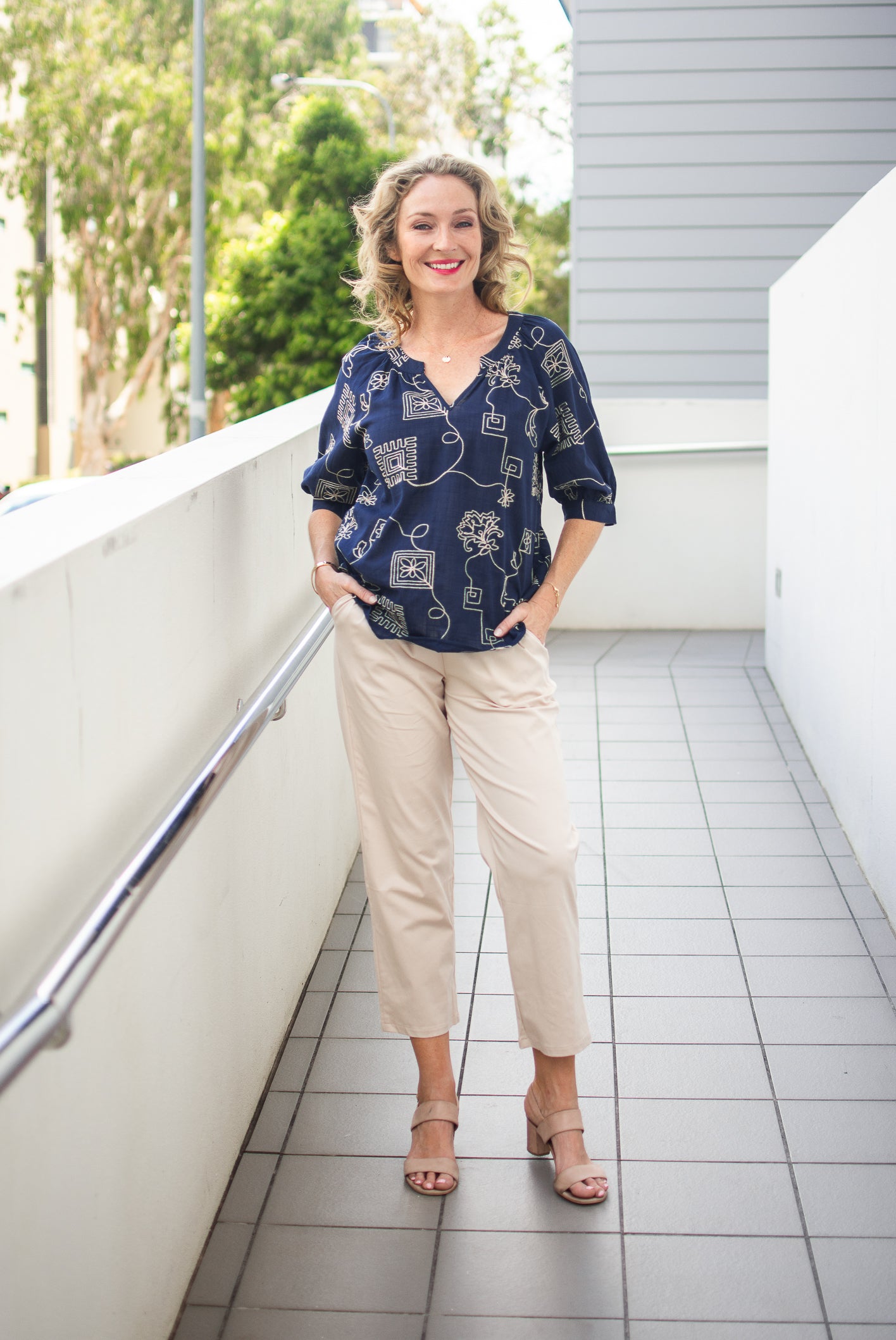 Inez Top (Navy)