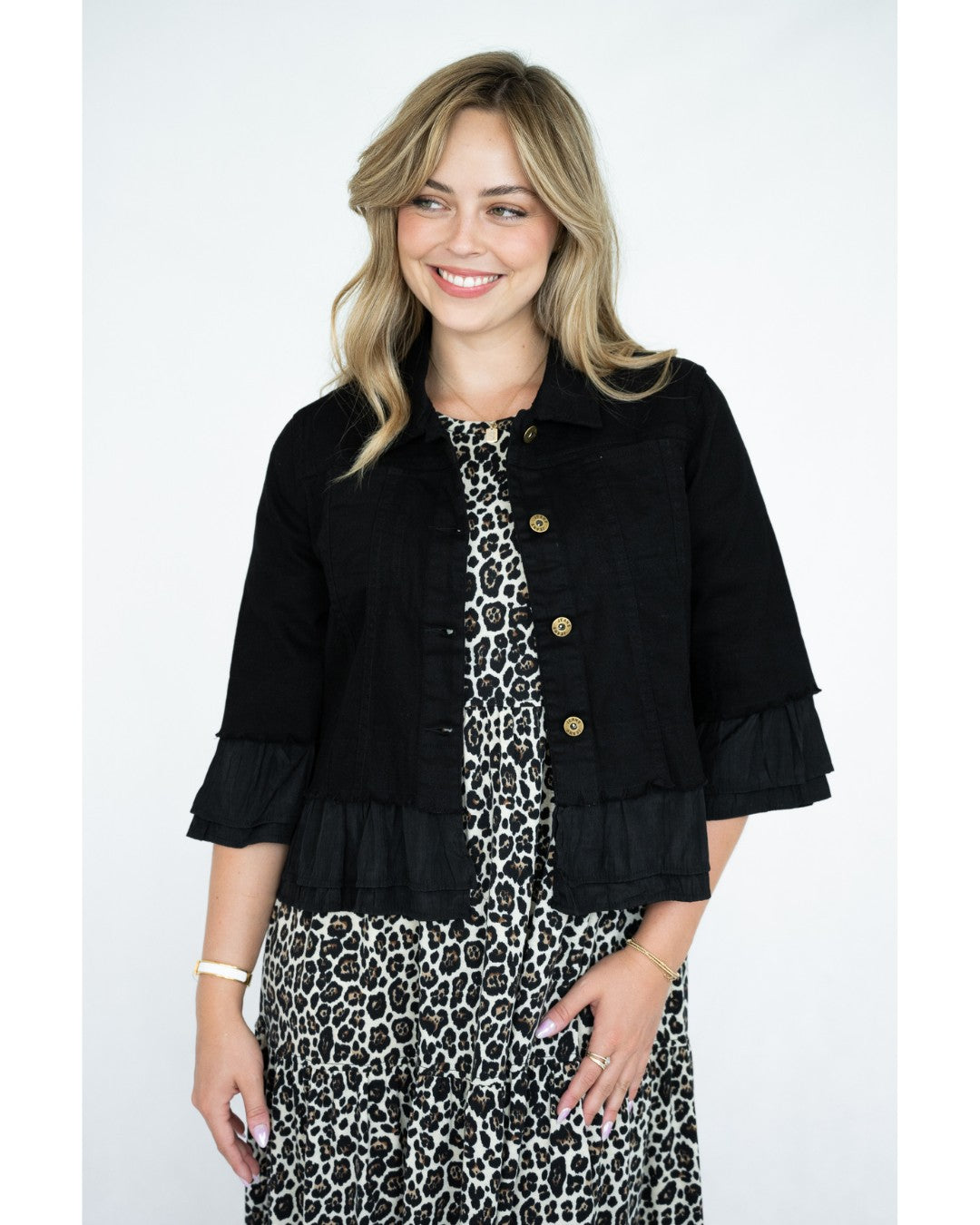 Yvette denim jacket (Black)