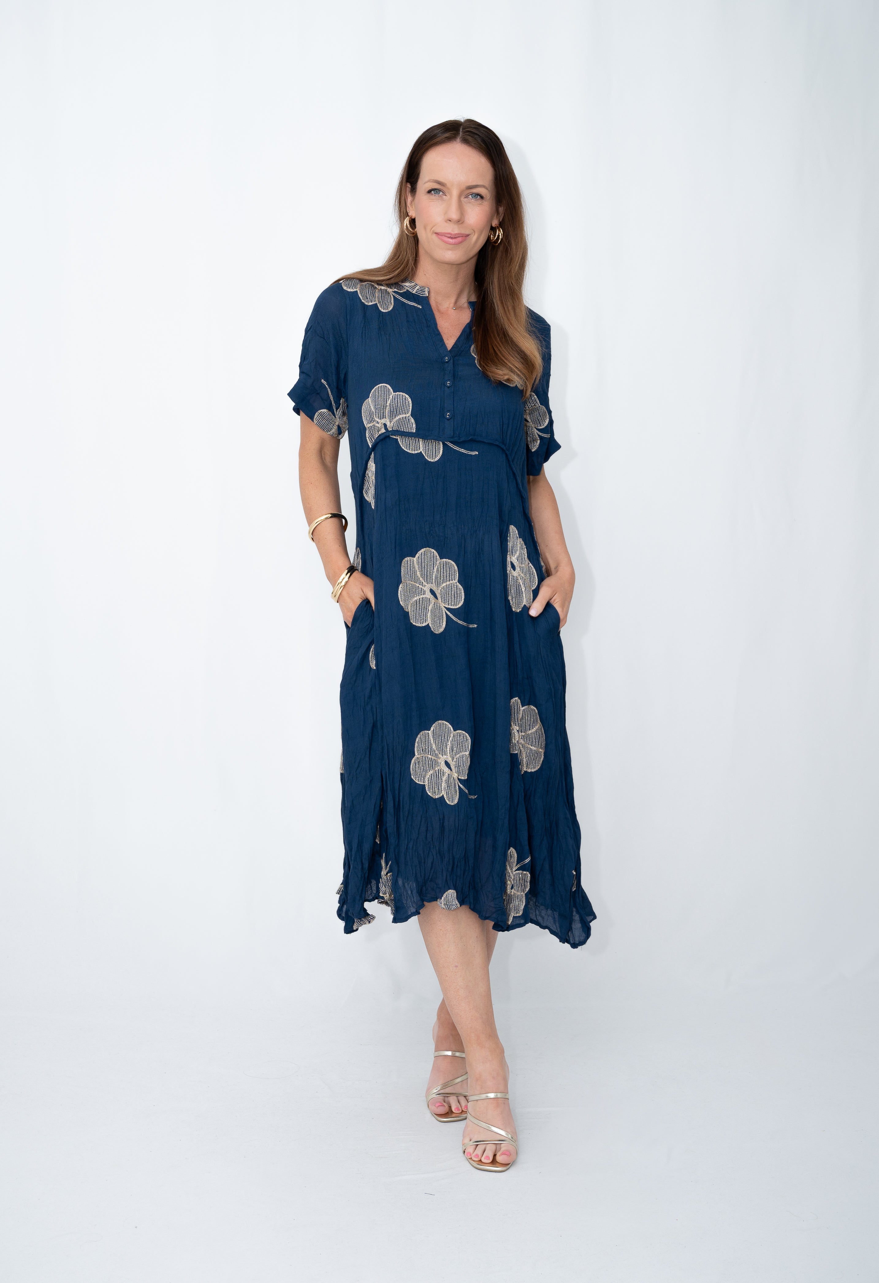 Gretal Dress (Navy)