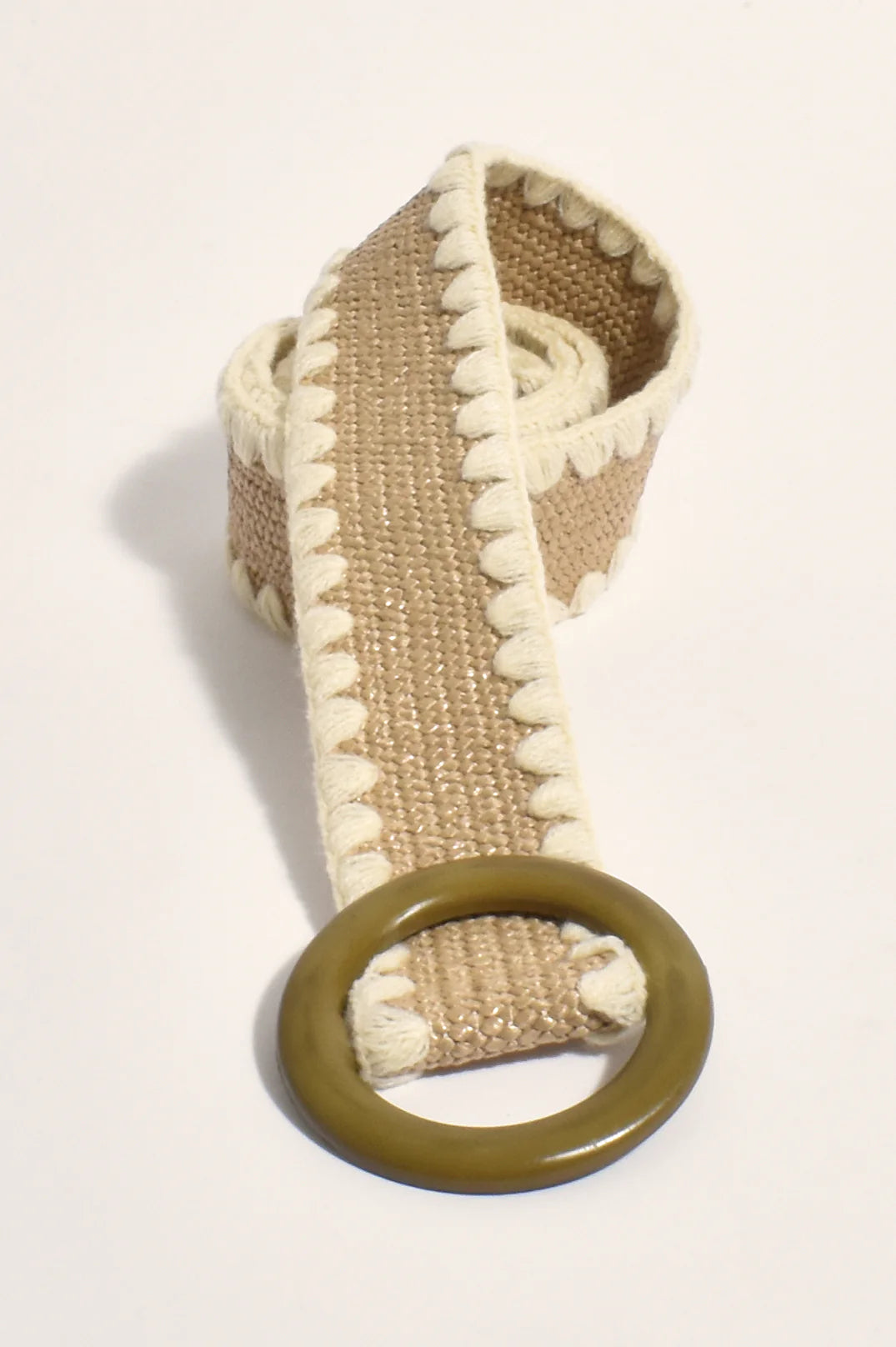 Helena Stretch belt (Camel/Cream)
