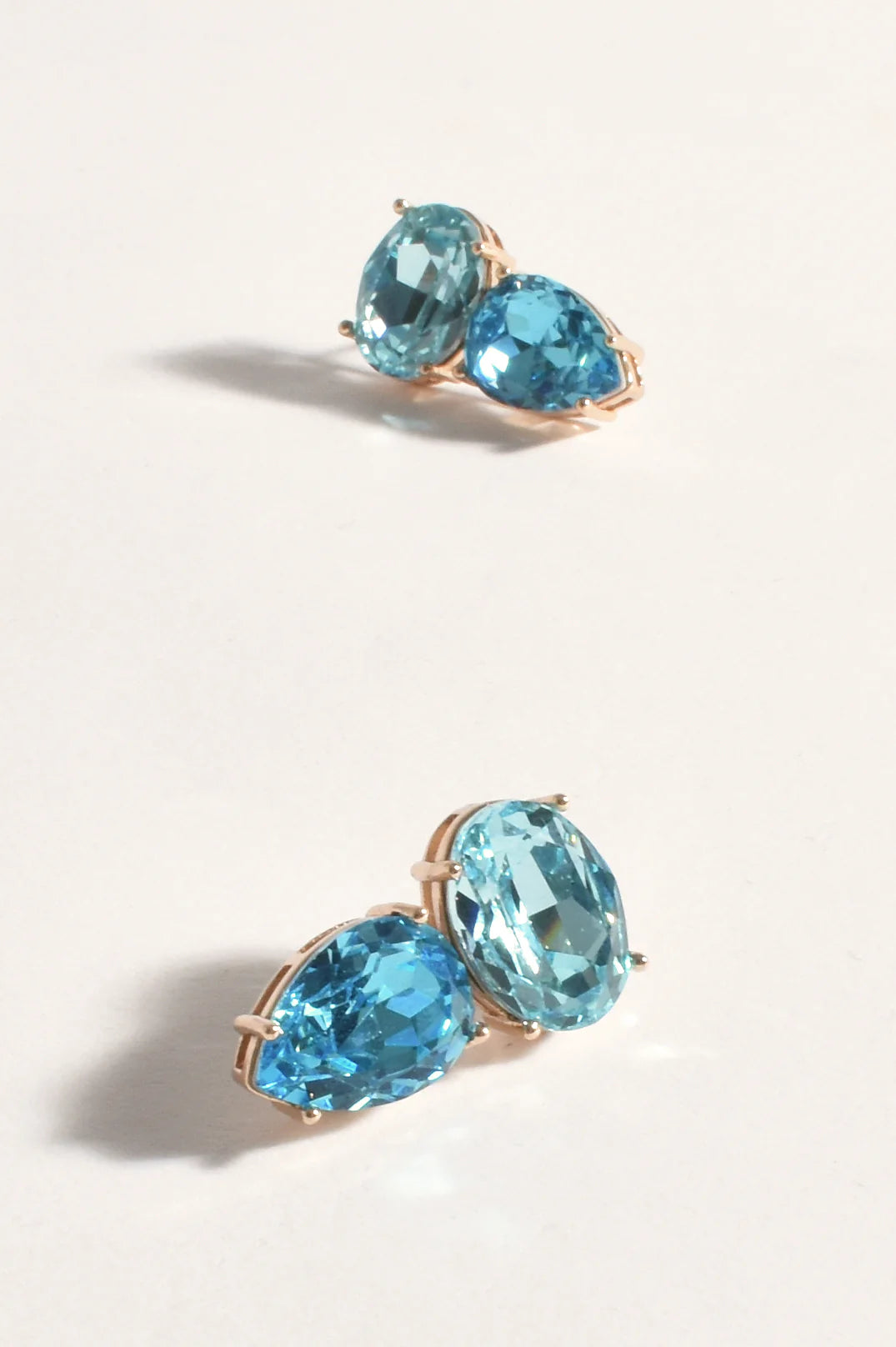 Adorne Delia Stud Earrings - Blue