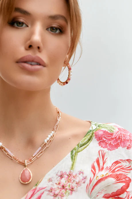 Stone short necklace deals
