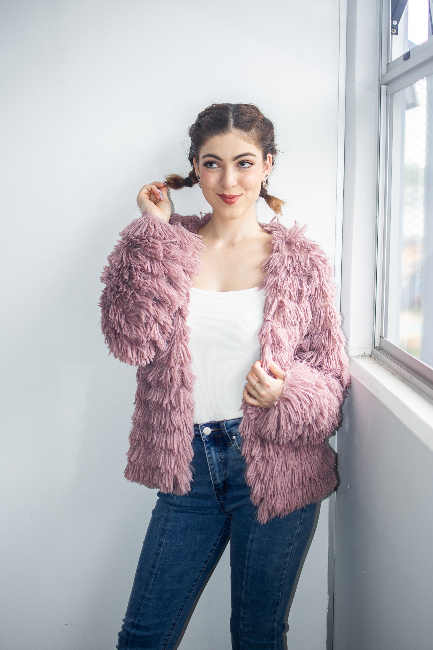 Evangeline coat (Dusty Pink)