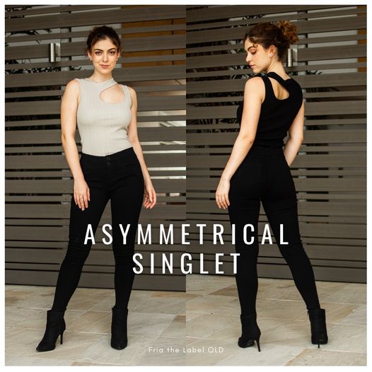 Asymmetrical singlet (Black)