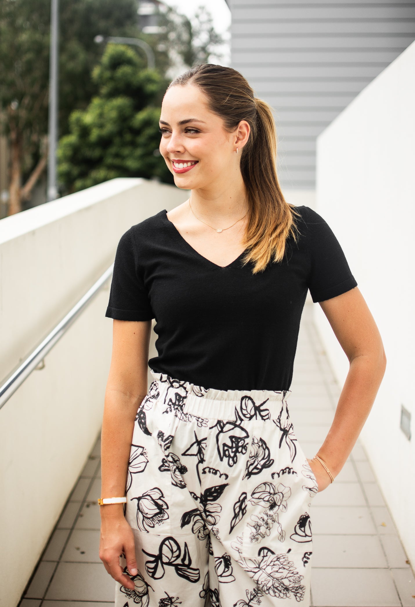 Annette Knit Top (Black)