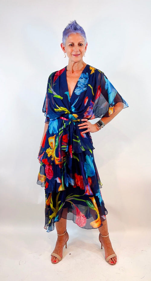 La Strada Silk Blended Pants in Wine main image 1