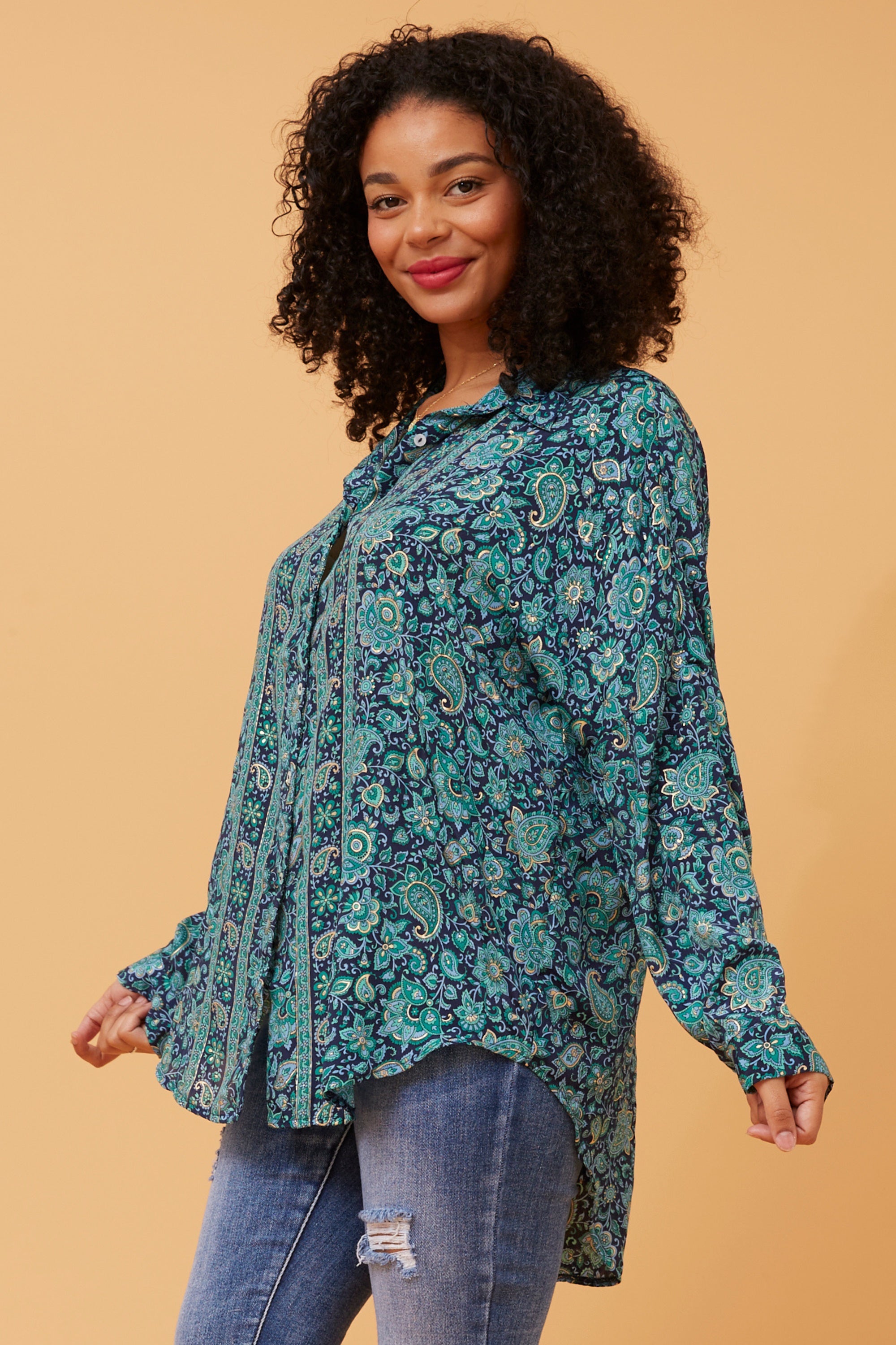 Savan paisley print shirt