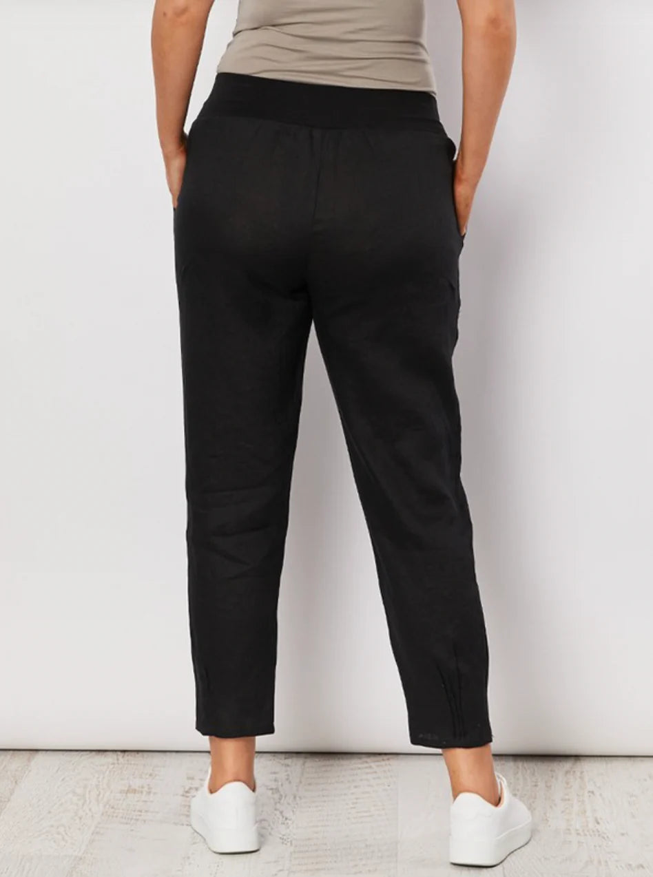 Maci Linen Pants - Black