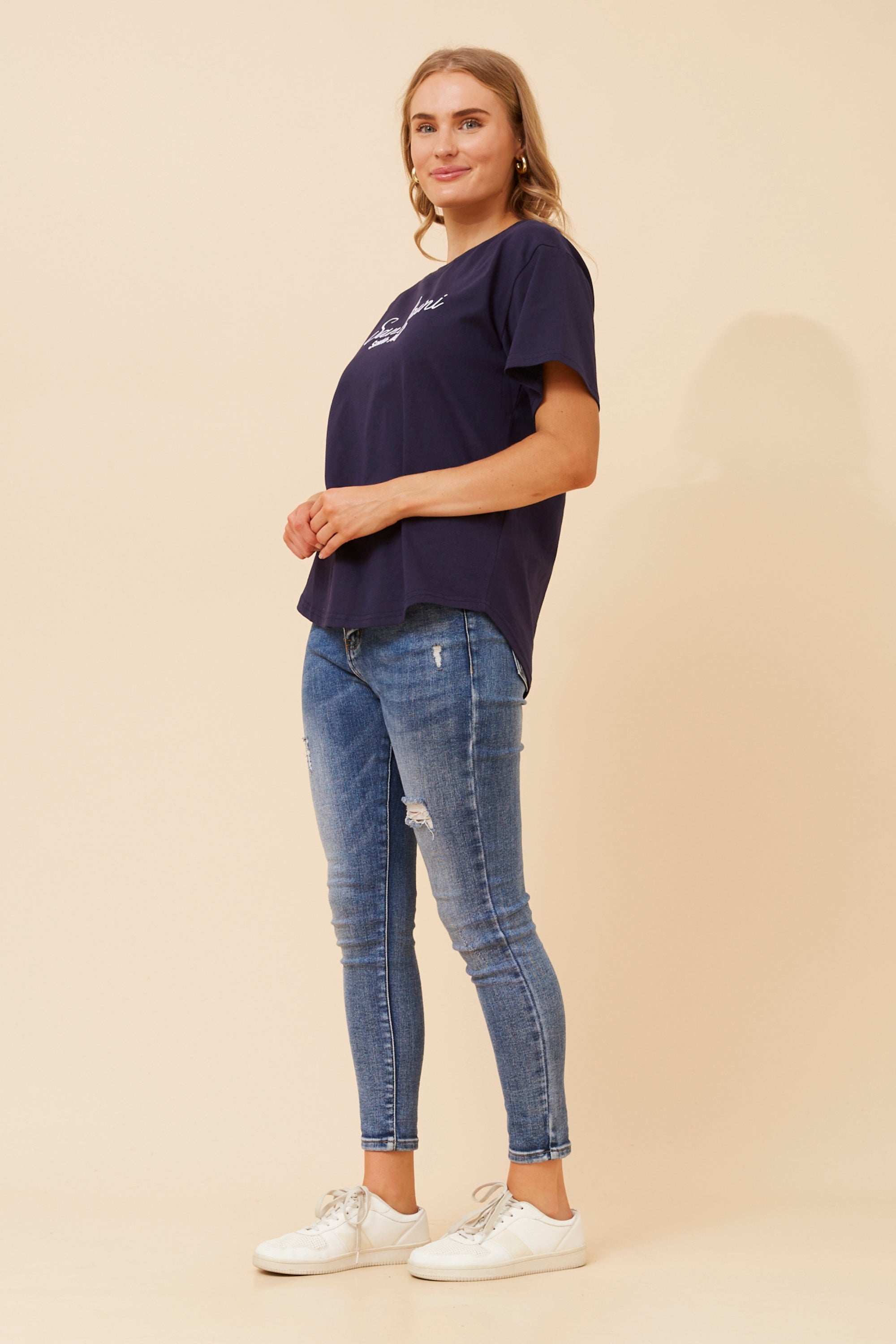 Santorini EMBROIDERED T-SHIRT