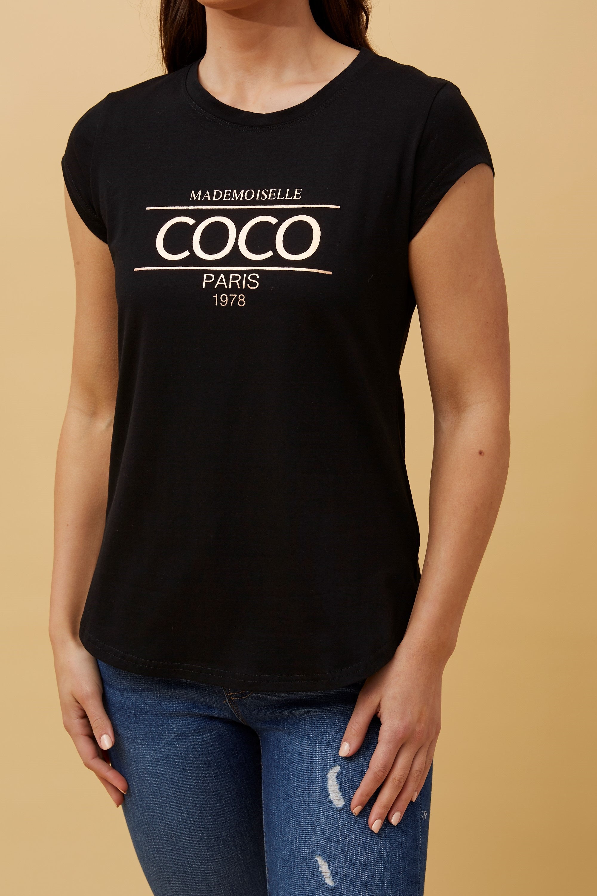 Coco Logo Tee - Black