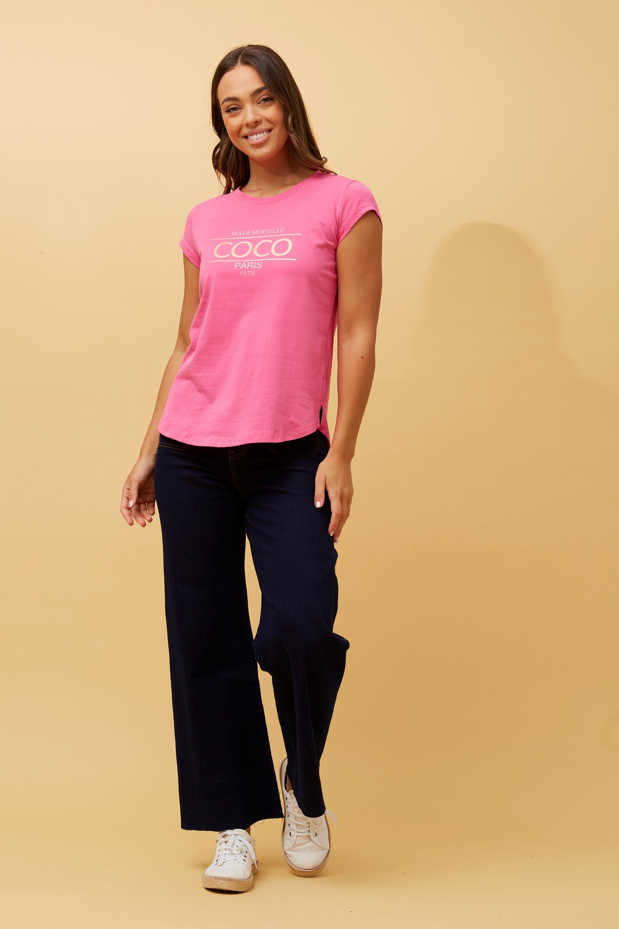 Coco Logo Tee - Magenta