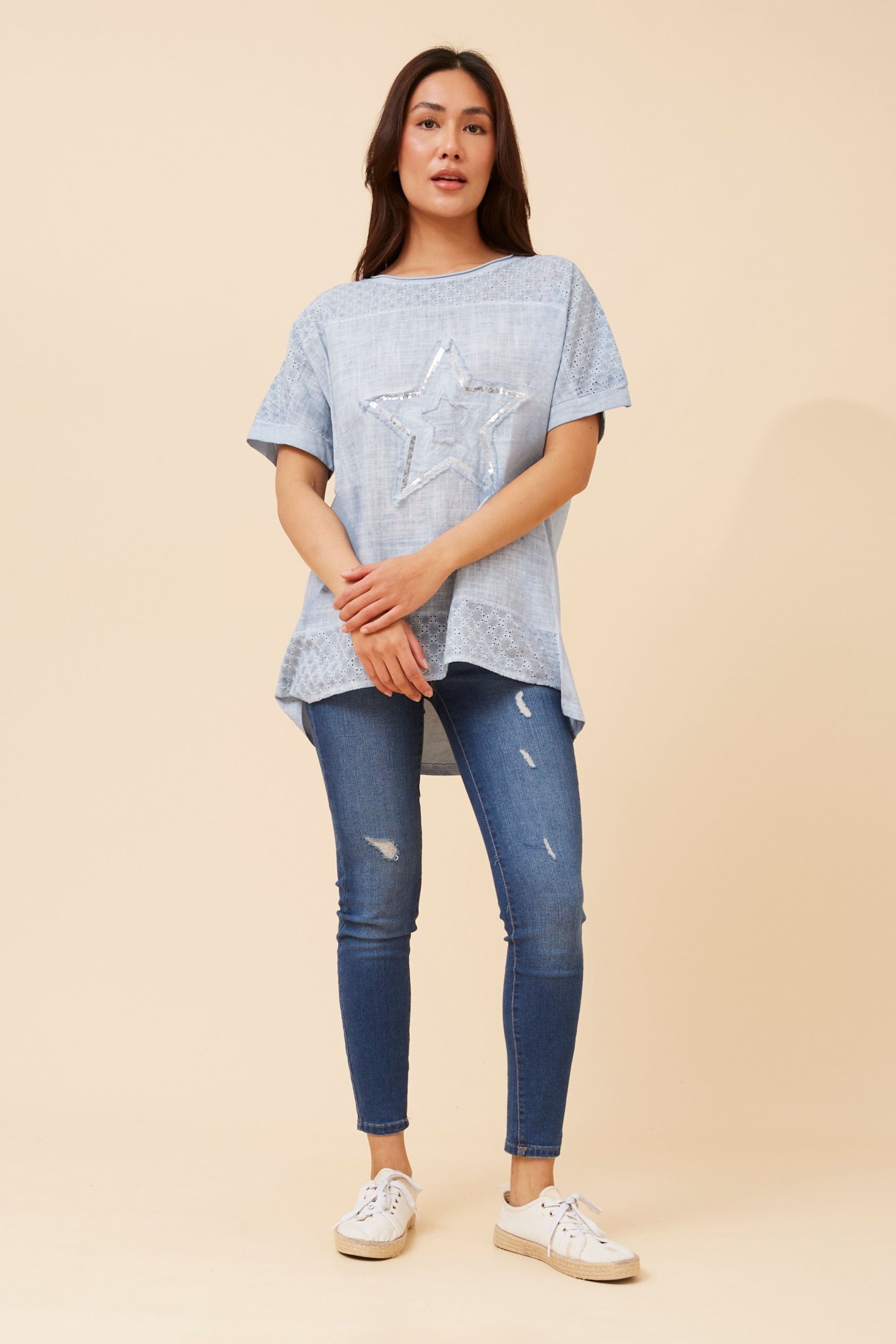 DRAI TOP (LIGHT BLUE)