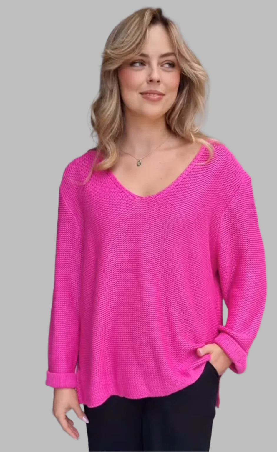 Courtney Knit (Berry Pink)