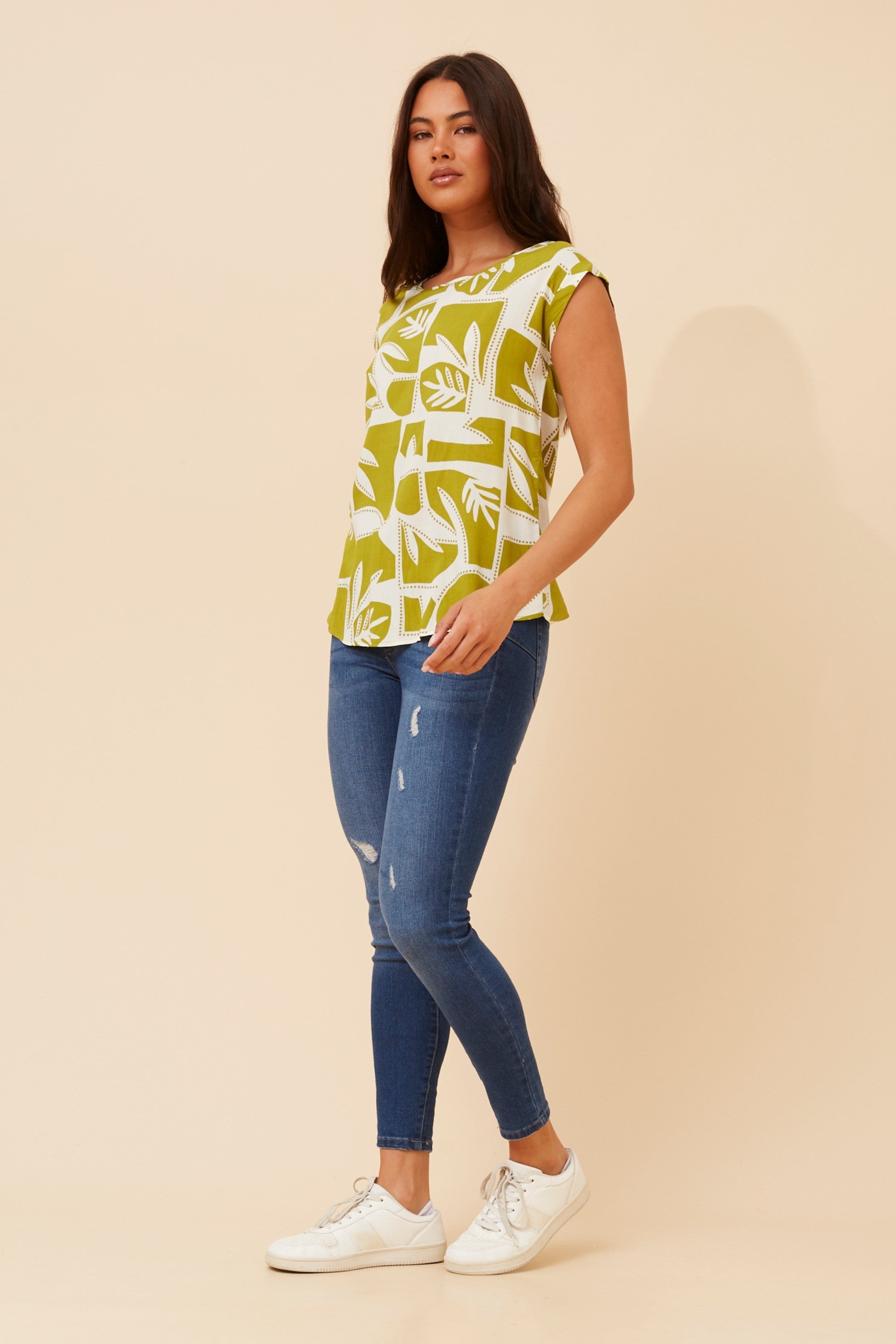 SHELLY TOP (Chartreuse)