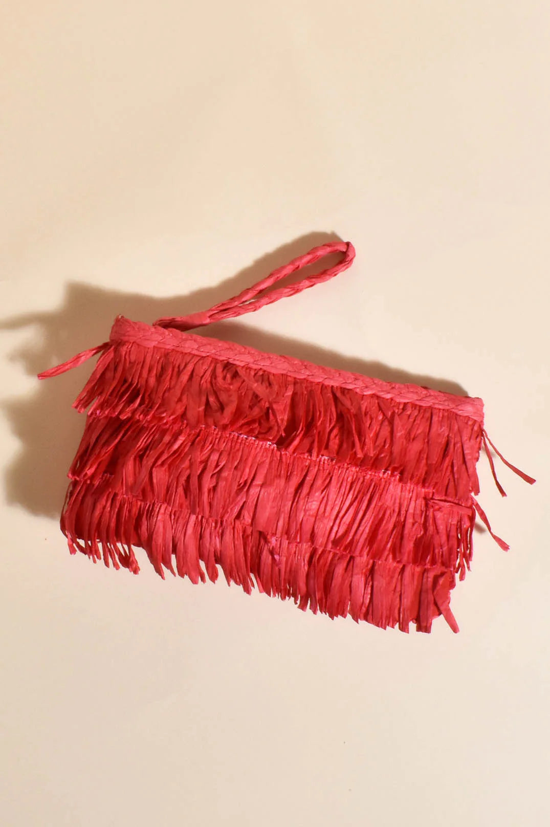 Asha Fringe Front Zip Top Pouch