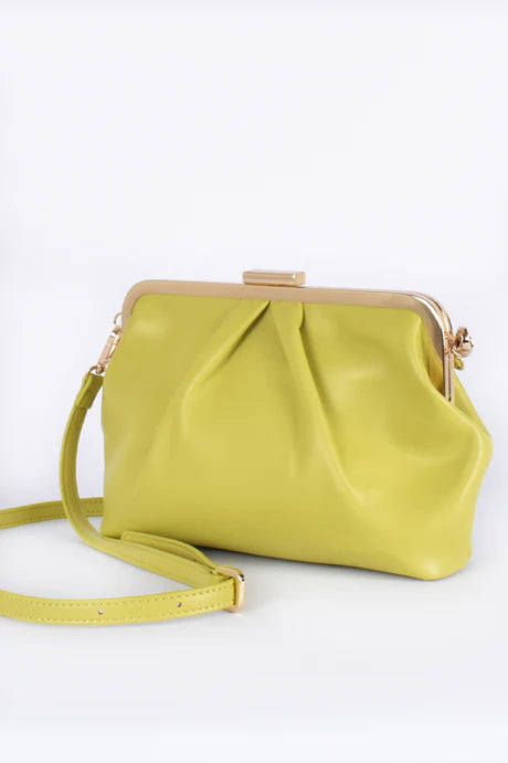 Isabelle Crossbody Bag - Lime/Gold