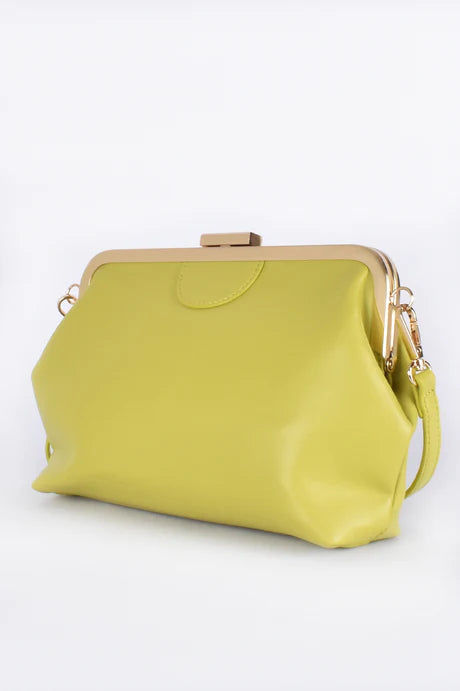 Isabelle Crossbody Bag - Lime/Gold