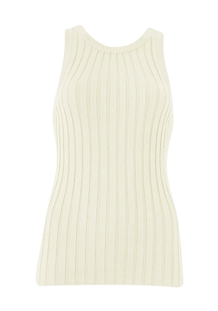 Paper Heart Ribbed Sleeveless Top